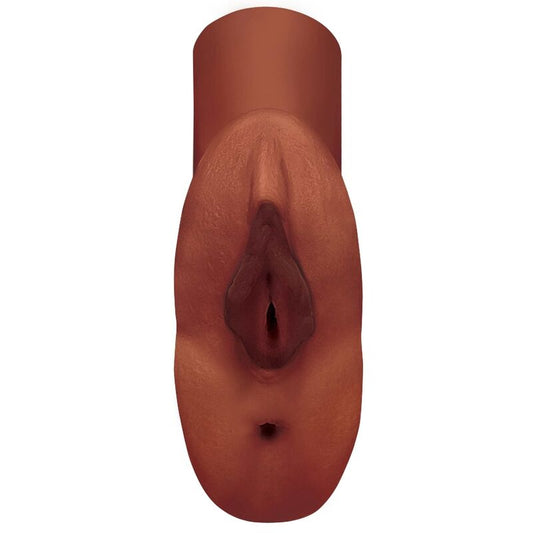PDX PLUS - PERFECT PUSSY DOUBLE STROKER MASTURBADOR VAGINA Y ANO MARRÓN