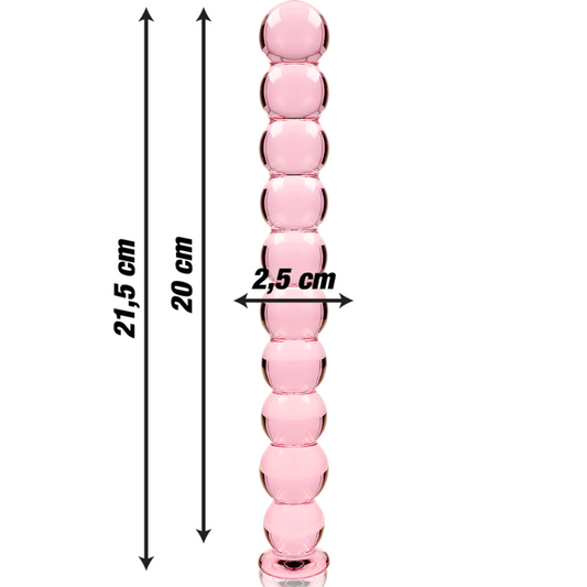 NEBULA SERIES BY IBIZA - MODELO 22 DILDO CRISTAL TRANSPARENTE 21.5 CM -O- 2.5 CM