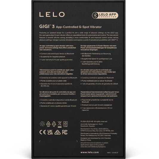 LELO - GIGI™ 3 VIBRADOR PUNTO G AZUL