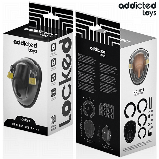 ADDICTED TOYS LOCKED - KEYLESS RESTRAINT JAULA PARA PENE 11,5 CM