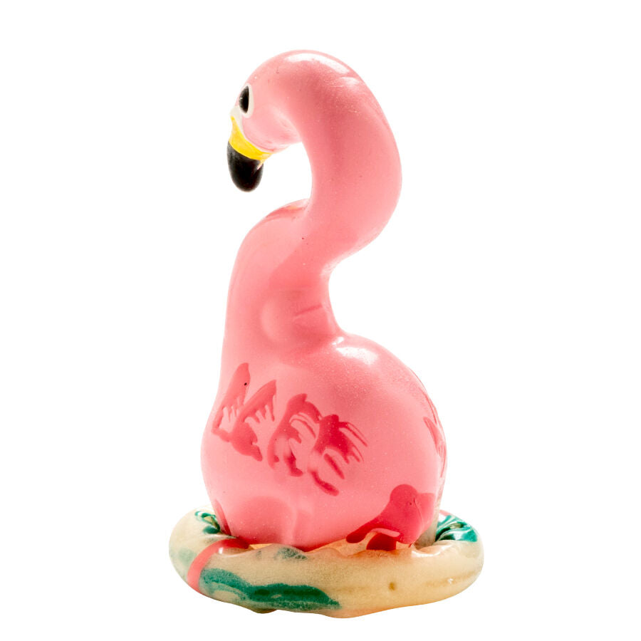 CONDOMERIE - PRESERVATIVO DECORATIVO PINTADO A MANO FLAMENCO ROSA