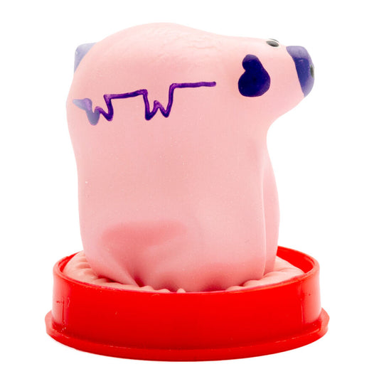 CONDOMERIE - PRESERVATIVO DECORATIVO PINTADO A MANO CERDO PEQUEÑO