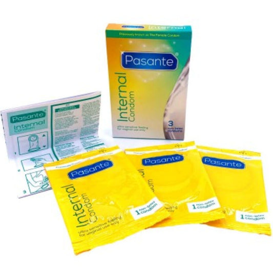 PASANTE - INTERNAL PRESERVATIVO SIN LATEX 3 UNIDADES