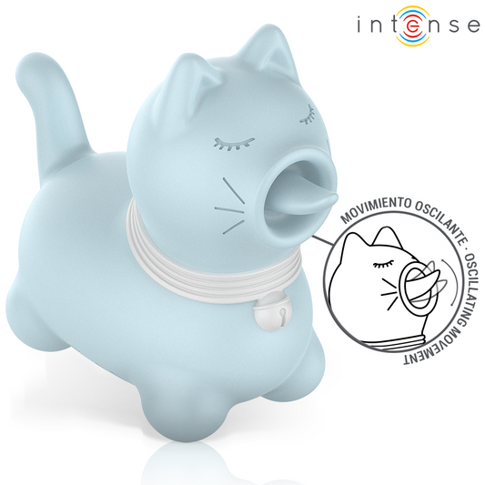 INTENSE - DUCHESS ESTIMULADOR CON LENGUA ROTATIVA 360º AZUL