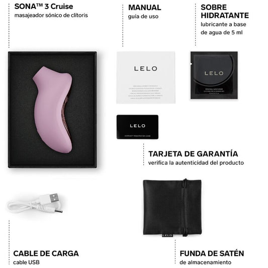 LELO - SONA 3 CRUISE MASAJEADOR SÓNICO DE CLÍTORIS NEGRO