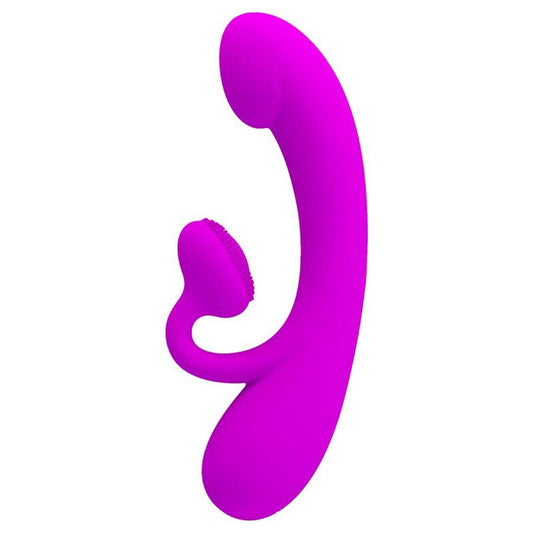 PRETTY LOVE - SINCERE VIBRADOR Y SUCCIONADOR DE CLÍTORIS SILICONA MORADO