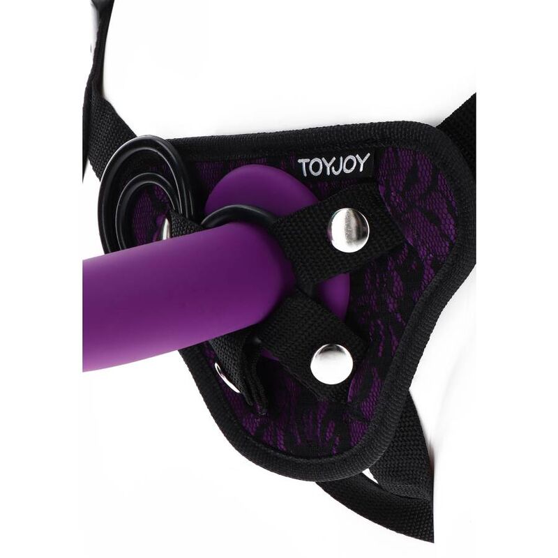 GET REAL - STRAP-ON LACE HARNÉS MORADO