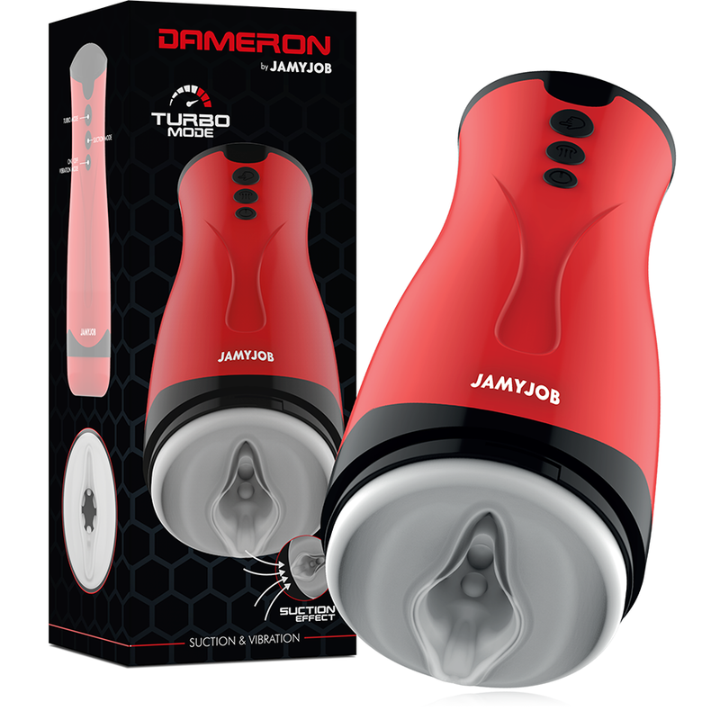 JAMYJOB - DAMERON MASTURBADOR DE SUCCIONADOR Y VIBRACIÓN