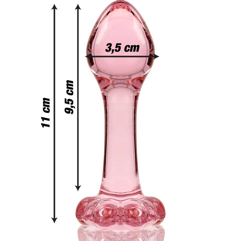 NEBULA SERIES BY IBIZA - MODELO 2 PLUG CRISTAL TRANSPARENTE 11 CM -O- 3.5 CM