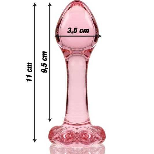 NEBULA SERIES BY IBIZA - MODELO 2 PLUG CRISTAL TRANSPARENTE 11 CM -O- 3.5 CM