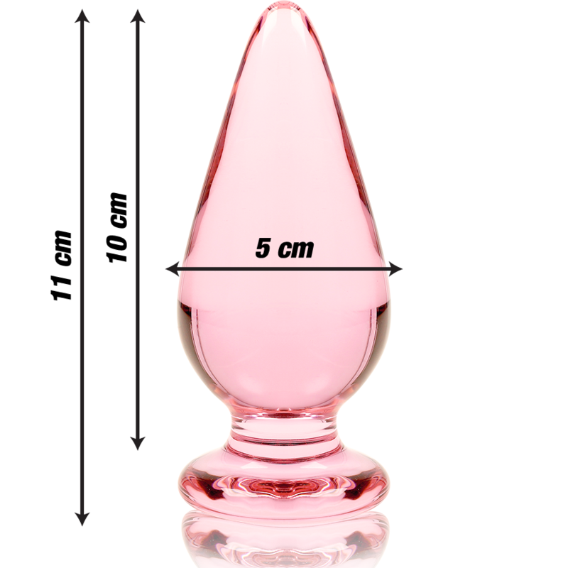 NEBULA SERIES BY IBIZA - MODELO 4 PLUG CRISTAL TRANSPARENTE 11 CM -O- 5 CM