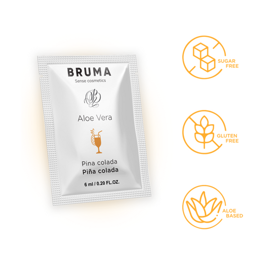 BRUMA - 6 ML GEL DESLIZANTE CON ALOE VERA SABOR A PIÑA COLADA