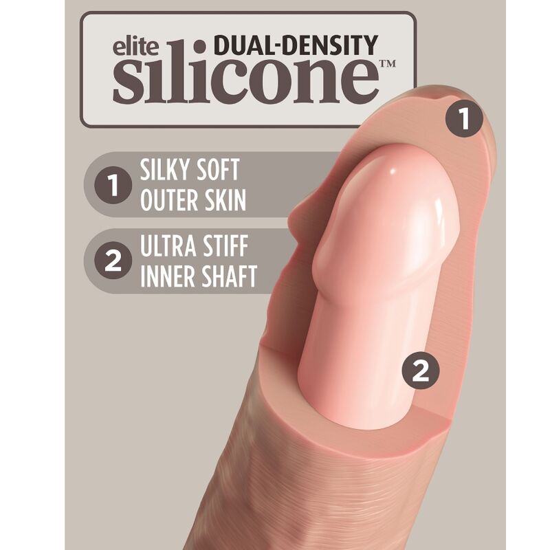 KING COCK - ÉLITE ARNÉS AJUSTABLE PARA PRINCIPIANTES CON DILDO 15.2 CM