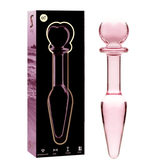 NEBULA SERIES BY IBIZA - MODELO 7 PLUG CRISTAL TRANSPARENTE 13.5 CM -O- 3 CM