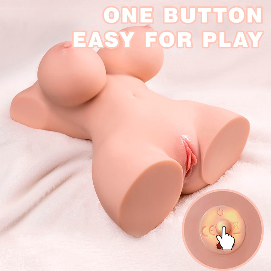 XISE - TINY THRUSTING TORSO REALÍSTICO CON VIBRACIÓN FEMENINO 40 CM