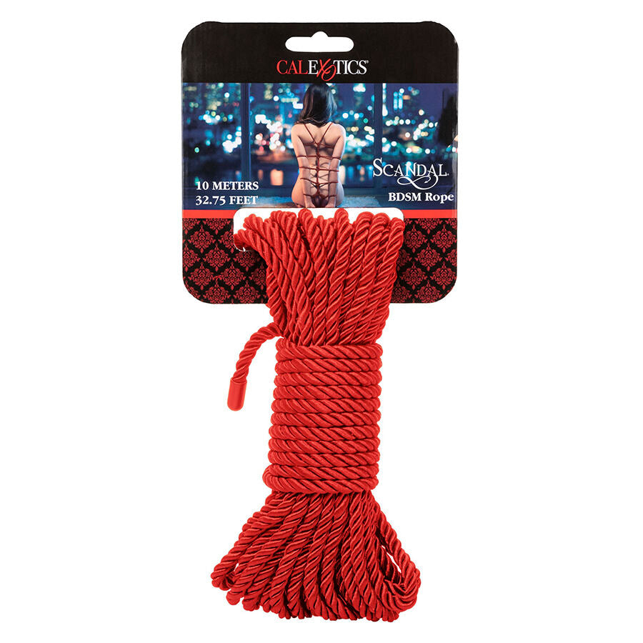 CALEXOTICS - SCANDAL CUERDA BDSM ROJA 10 M