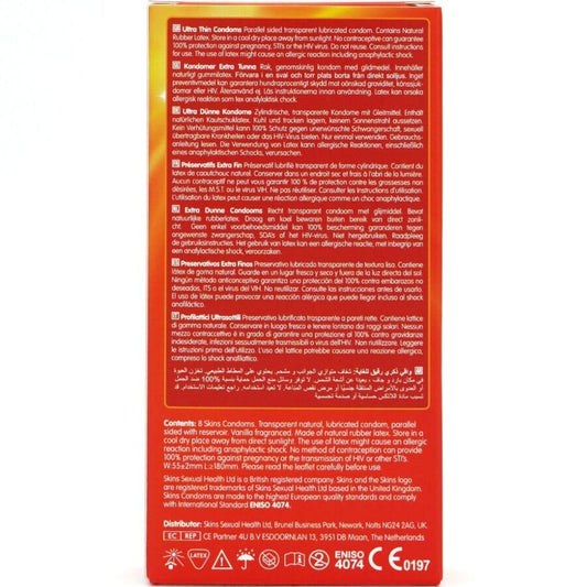 SKINS - ULTRAFINOS PRESERVATIVOS PREMIUM PACK 8