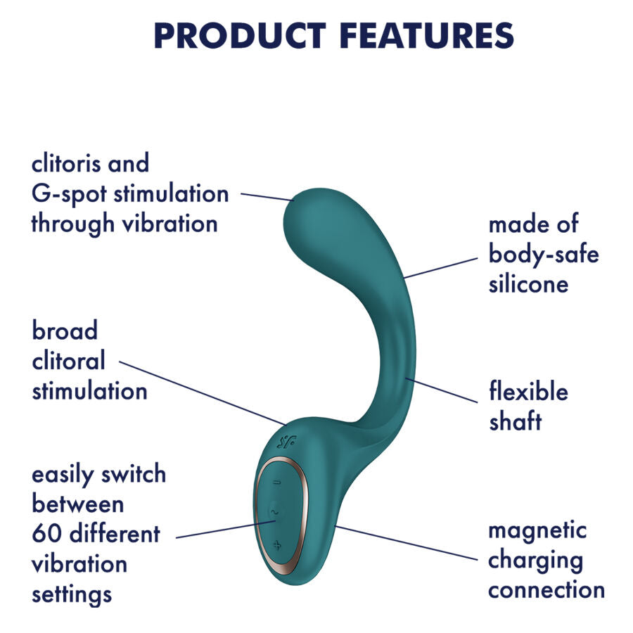 SATISFYER - G FOR FODDES 2 VIBRADOR RABBIT VERDE