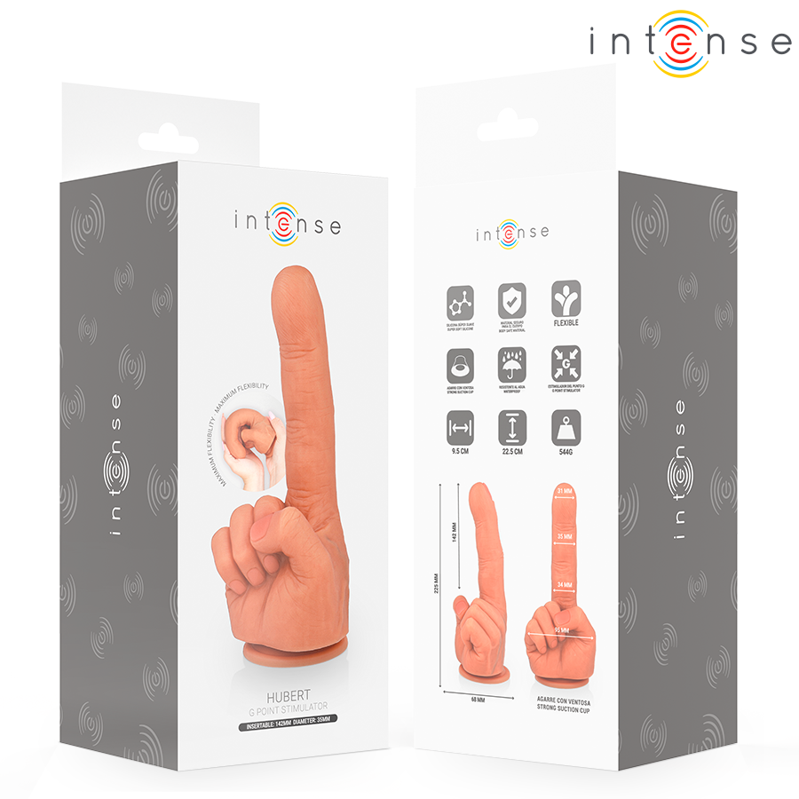 INTENSE - HUBERT ESTIMULADOR PUNTO·G MANO FLEXIBLE 14,2 CM
