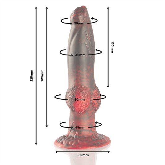 EPIC - PROMETHEUS DILDO TITAN EN LLAMAS RECARGABLE CONTROL REMOTO