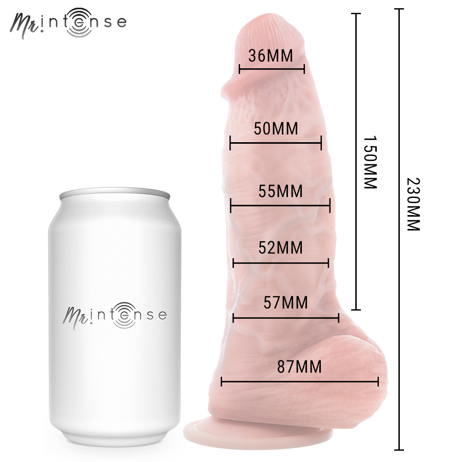 MR INTENSE - MEDIUM SPENCER DILDO SILICONA 23 CM -Ø- 5.7 CM