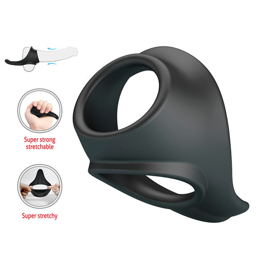 CRAZY BULL - ZADOK ANILLO ERGONÓMICO CON ESTIMULADOR DE PERINÉ