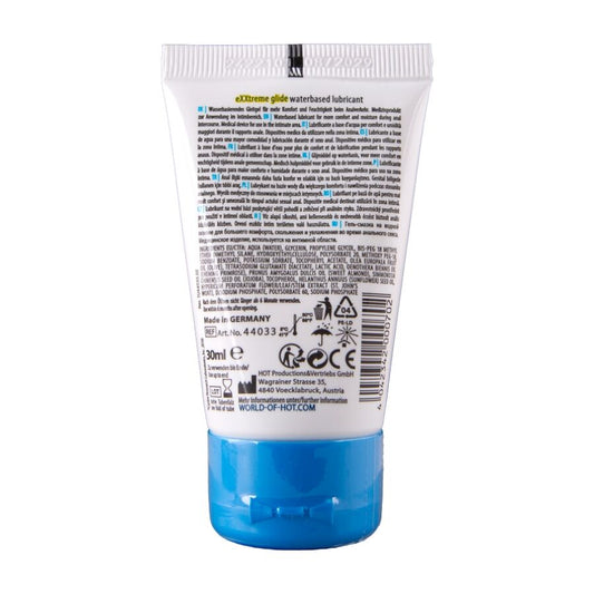 HOT - EXXTREME GLIDE LUBRICANTE BASE AGUA + ACEITE CONFORT A+ 30 ML