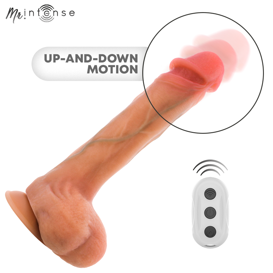 MR INTENSE - BRADLEY DILDO VIBRADOR CON EFECTO CALOR Y CONTROL REMOTO 21 CM -Ø- 4.2 CM