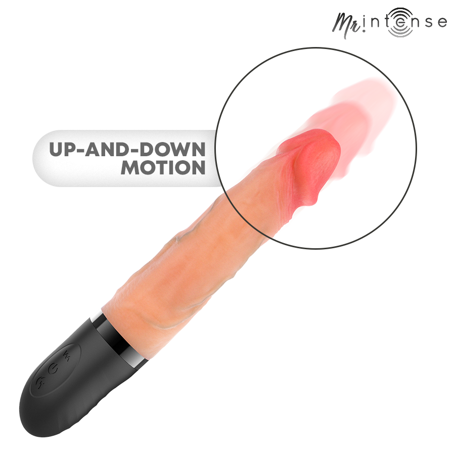MR INTENSE - JEAN VIBRADOR UP&DOWN CON EFECTO CALOR 24 CM -Ø- 3.8 CM
