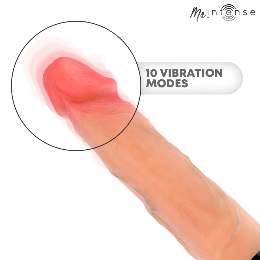 MR INTENSE - JEAN VIBRADOR UP&DOWN CON EFECTO CALOR 24 CM -Ø- 3.8 CM
