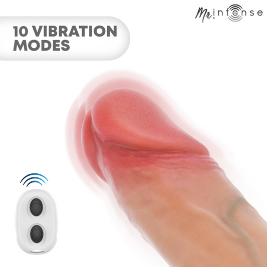 MR INTENSE - ARNOLD L VIBRADOR FUNDA PENE SILICONA CONTROL REMOTO 16 CM -Ø- 4.5 CM