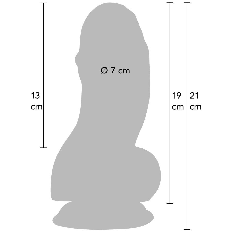 HIDDEN DESIRE - INFERNO DILDO 19 CM