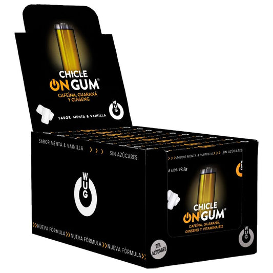 WUG On Gum – DISPLAY 12 X 8 UDS | Energía inmediata en formato chicle