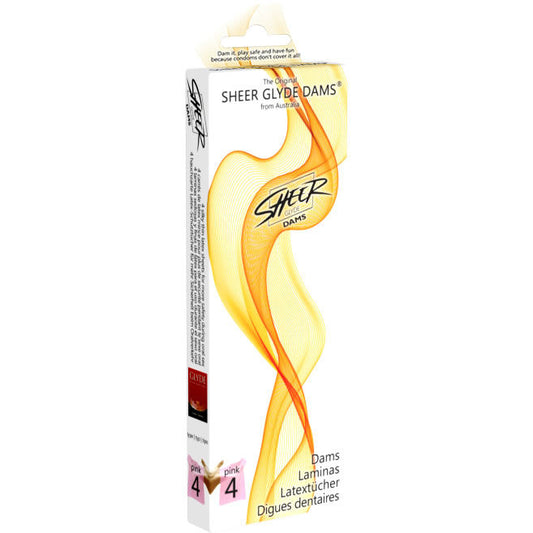 SHEER GLYDE - DAMS LÁMINAS LATEX SEXO ORAL FRESA
