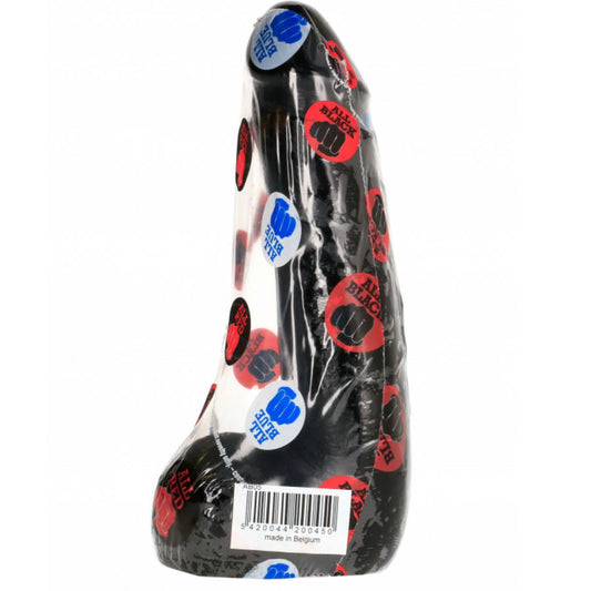 ALL BLACK - DILDO REALÍSTICO NEGRO SUAVE 20 CM