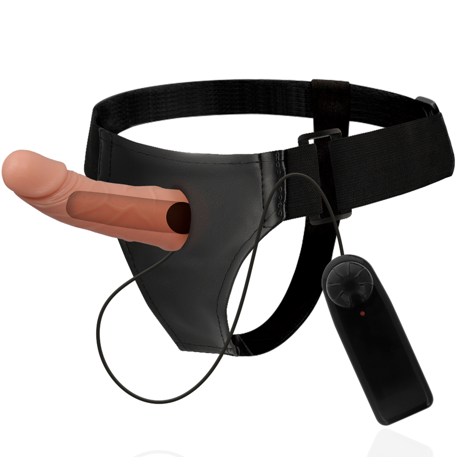 HARNESS ATTRACTION - ARNÉS  HUECO MARCOS CON VIBRADOR 15 CM -O- 5 CM
