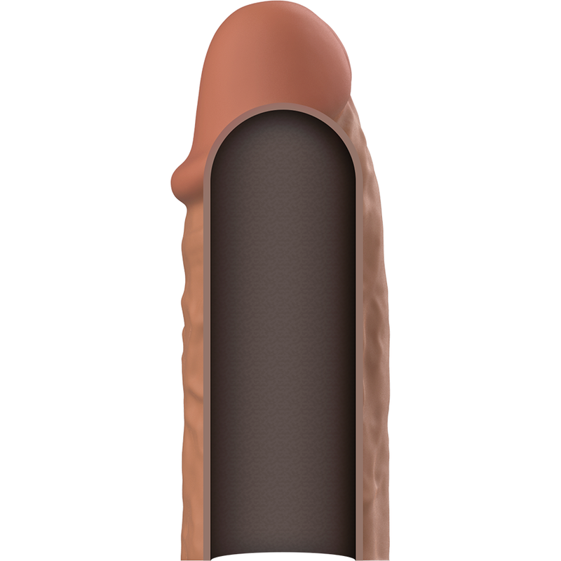 VIRILXL - EXTENSIÓN DE PENE LIQUID SILICONE V3 MARRÓN